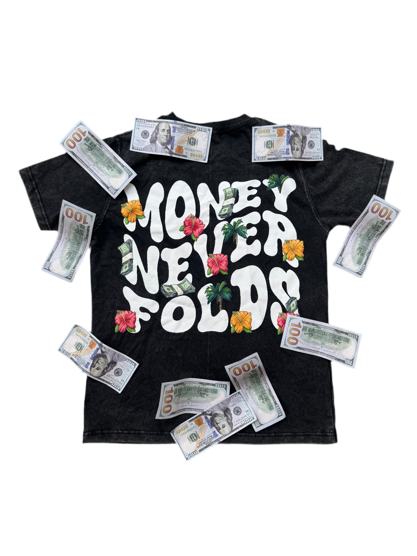 Money never folds tee + Hoodie bundle